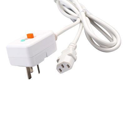 供應(yīng)熱水器漏電保護(hù)器插頭 國(guó)標(biāo)10A 帶品字尾漏電保護(hù)插頭